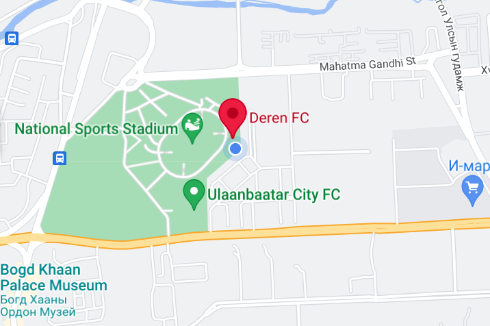 Deren FC location in Ulaanbaatar city