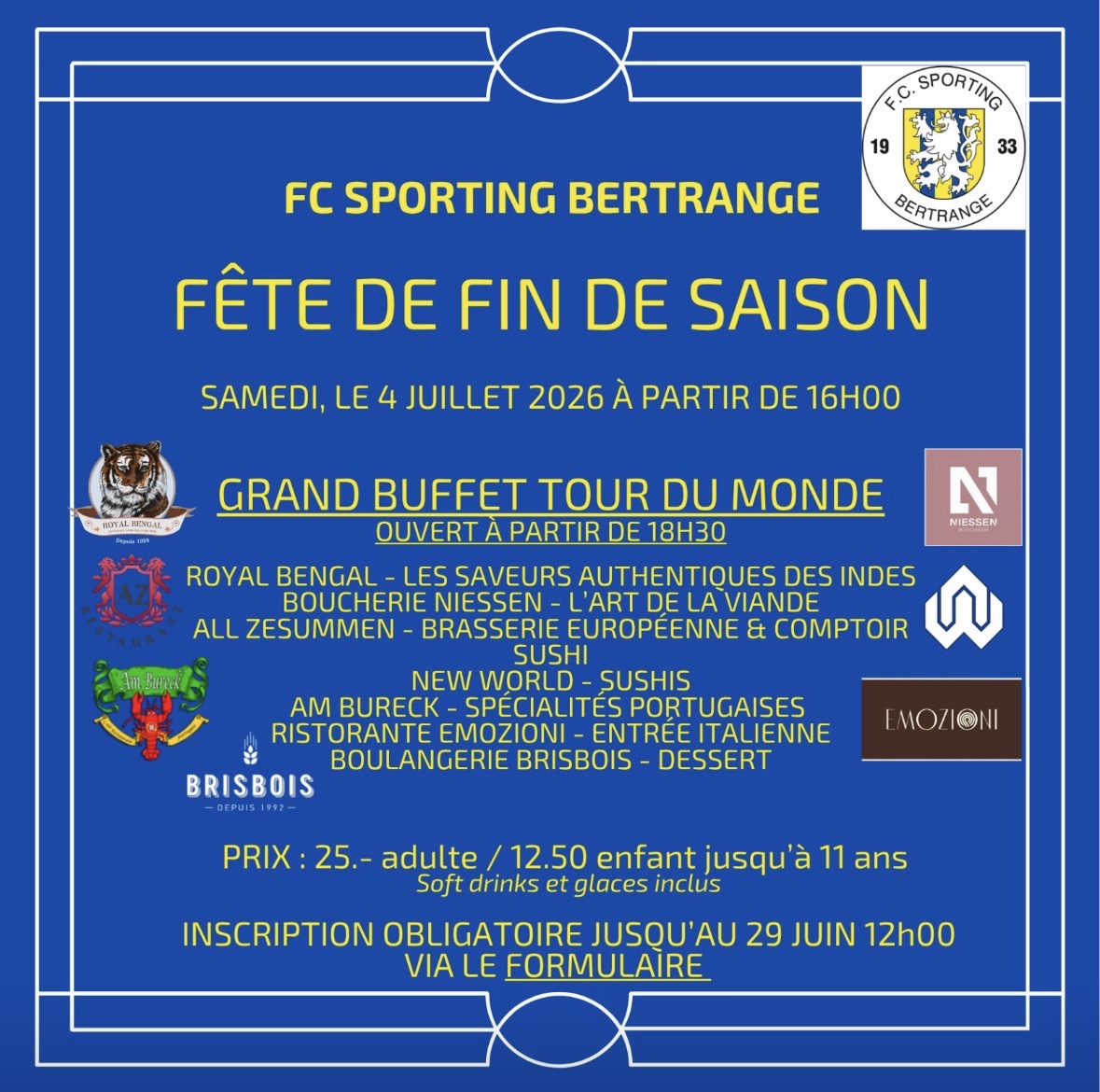 Fête de fin de saison