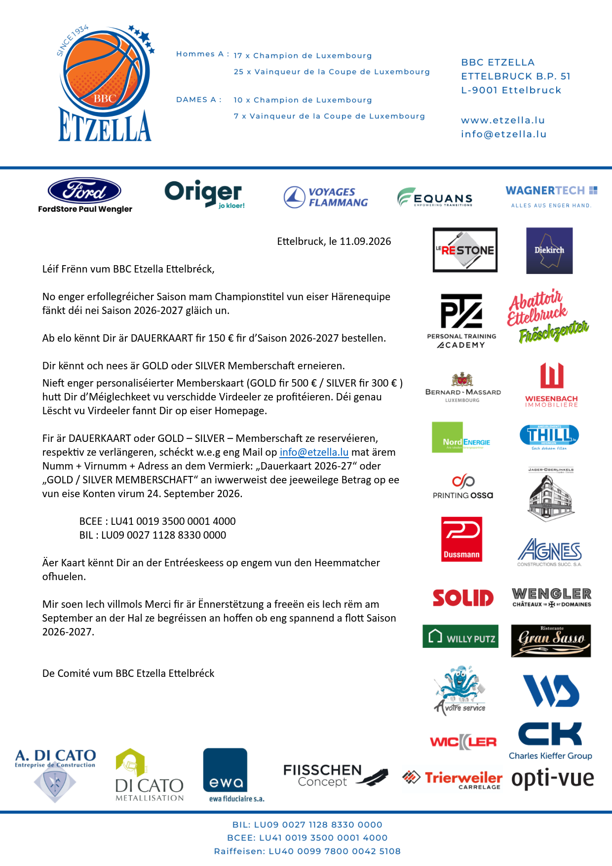 Dauerkaart 2026-27