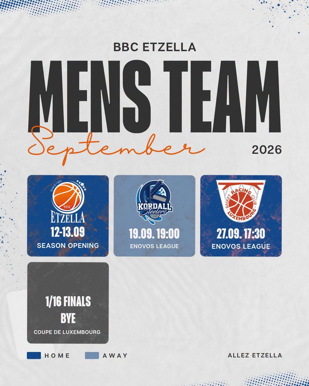 Preseason Programm Men