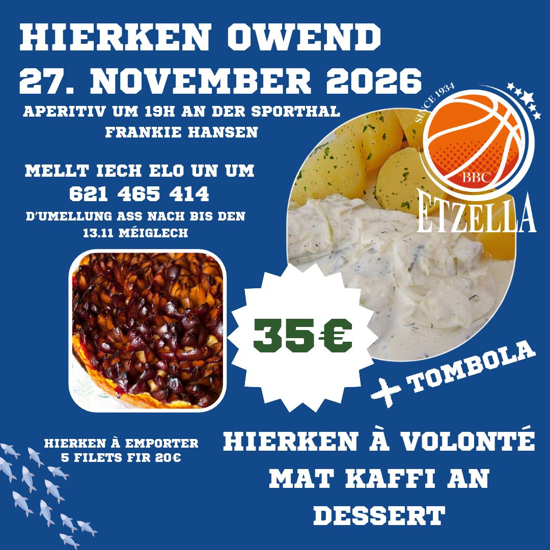 Hierken Owend  den 27. November 2026
