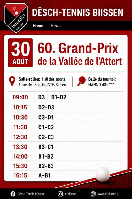 60. Grand Prix de la Vallée de l'Attert 30.08.26