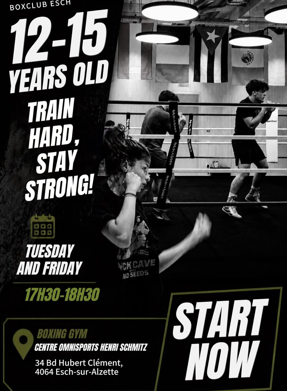 Jugendlecher/Jeunes 12-15 Joer/ans Training