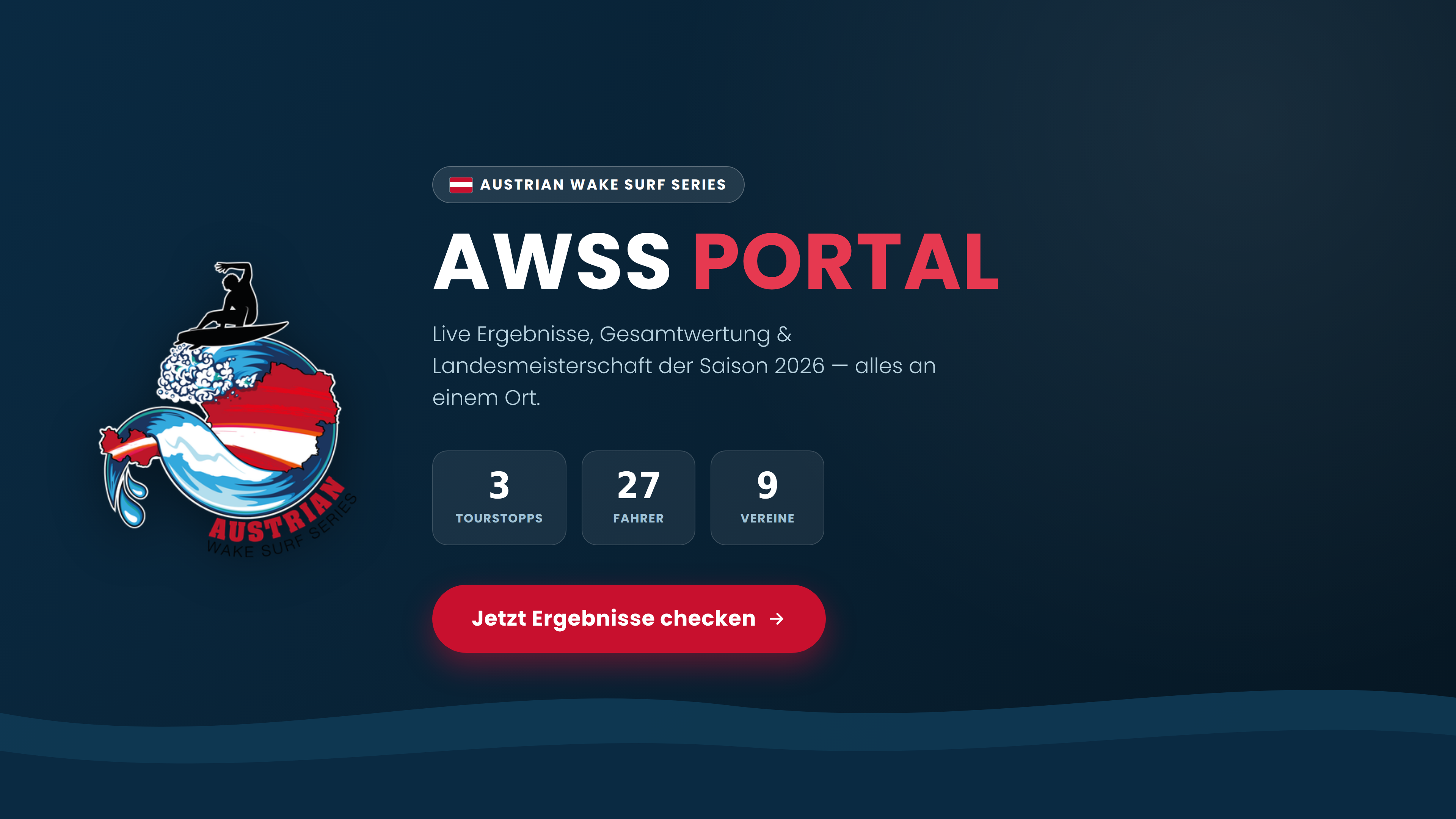 Austrian Wake Surf Series Dashboard: Live-Ergebnisse statt PDF-Listen