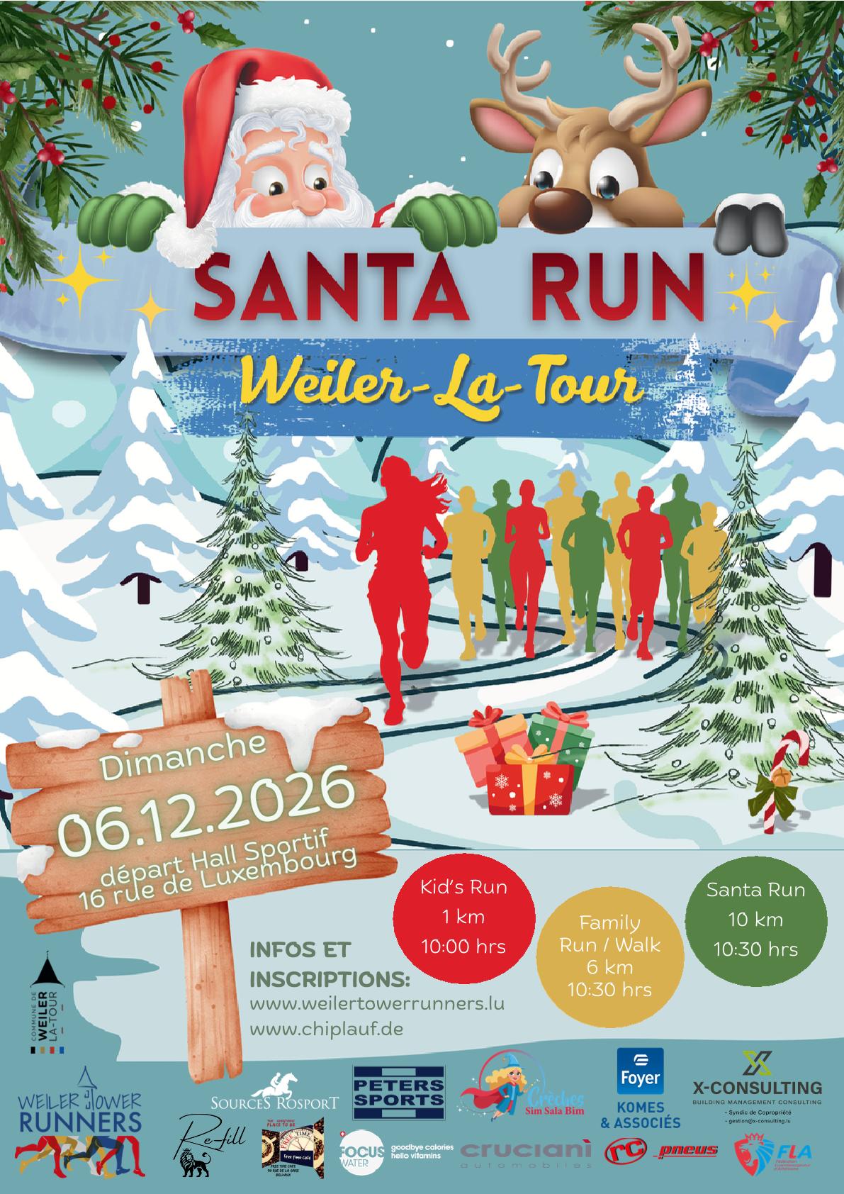 Santa Run Weiler-la-Tour – Le rendez-vous festif du 6 décembre 2026