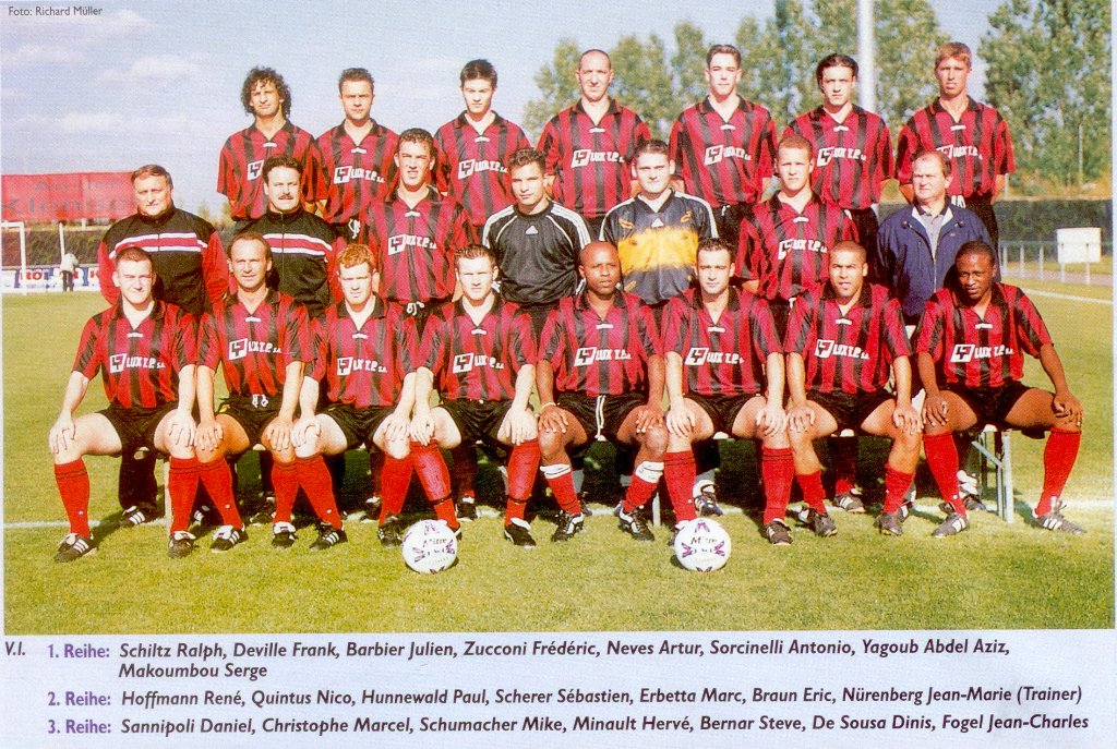 Équipe Seniors 2000/2001 en Division Nationale