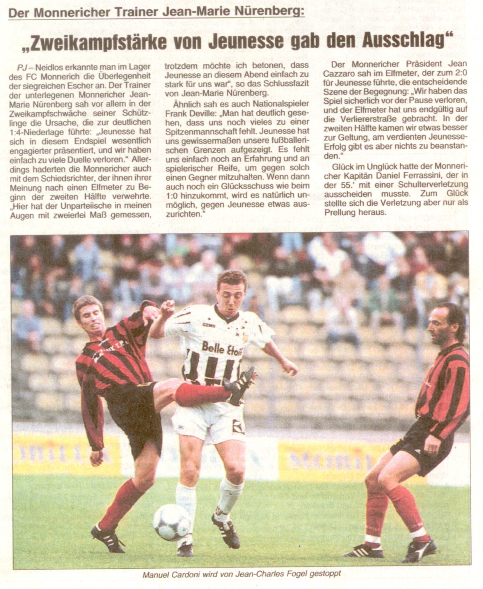 Finale Coupe de Luxembourg 2000