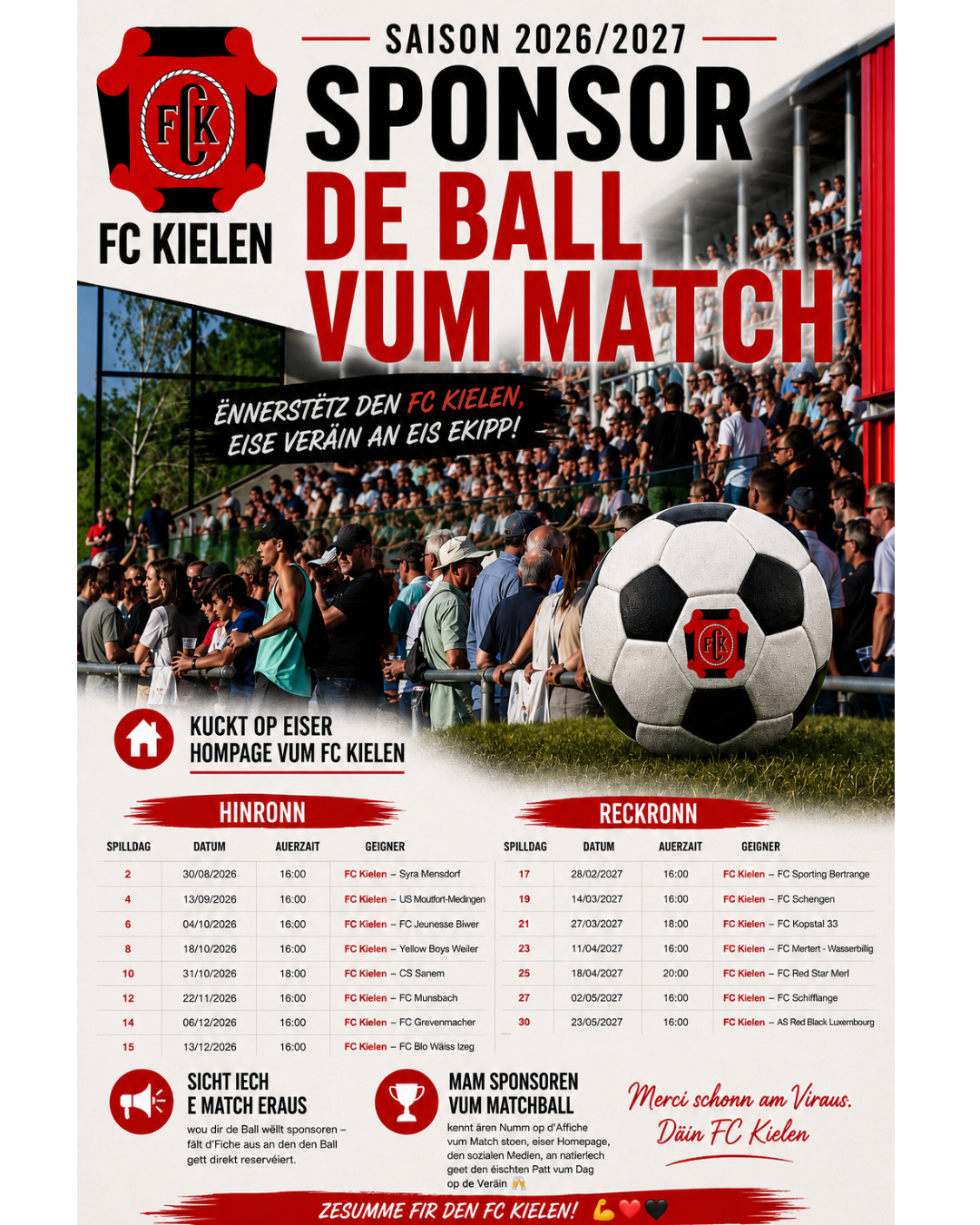 Sponsor de Matchball bei den Häeren 